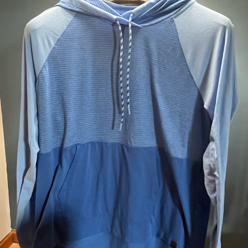Women’s L.L. Bean Striped Blue Hoodie size L